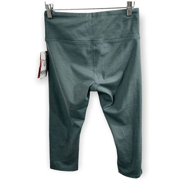 Korsa High Rise Capri Leggings Gray Athletic Performance Size Small NWT - Picture 3 of 7